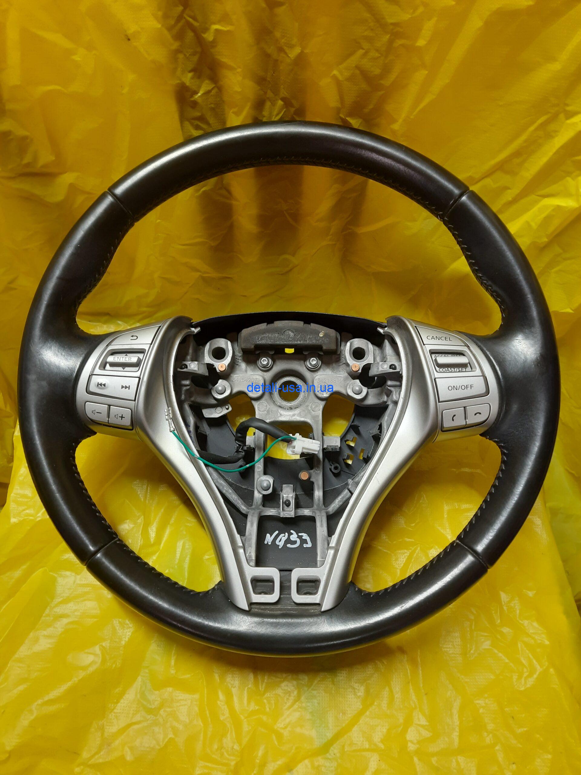 Руль NISSAN QASHQAI J11 2017, 484304EH5B (без AIR BAG) Руль NISSAN QASHQAI J11 2017, 484304EH5B (без AIR BAG)
